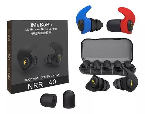 Protetor Auricular: Durma tranquilamente com o Tampão Auditivo Auricular Dormir Protetor De Ouvido Abafador Cor Preto 5 D NQ NP 642926 MLU72566276518 112023 O
