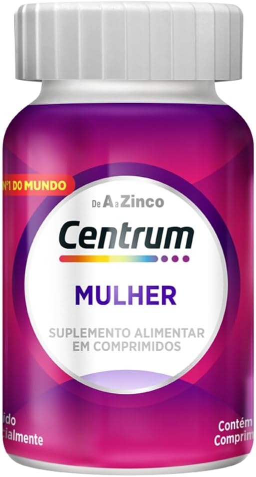 Centrum Essentials Mulher Multivitamínico de A a Z, Suplemento Alimentar, 60 comprimidos