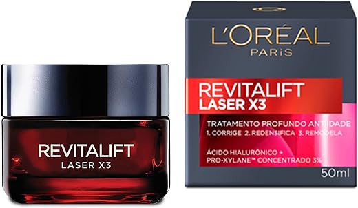 L'Oréal Paris Creme Facial Anti-idade Laser X3 Diurno Revitalift, 50ml