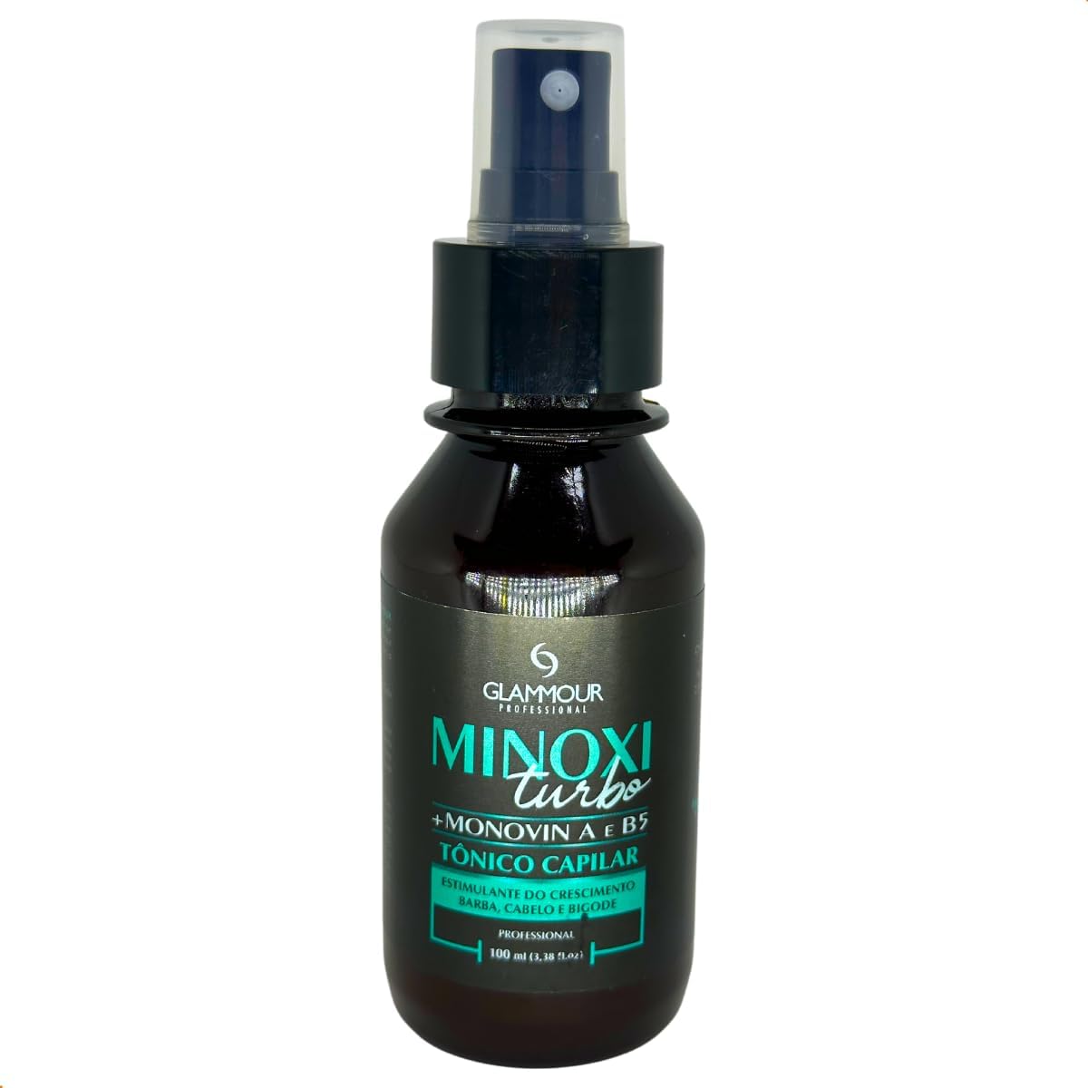 Minoxi Turbo 100ml Tônico Capilar Tratamento Antiqueda e Crescimento Cabelo Barba e Bigode