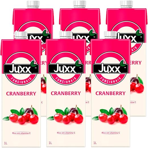 Suco Juxx Funcionais de Cranberry 1l 6 Unidades