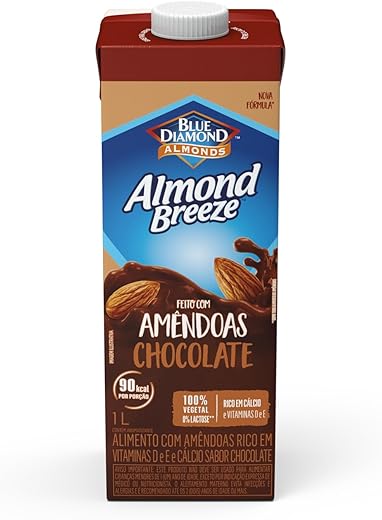 Almond Breeze, Alimento com Amêndoas, Rico em Vitamina E e D e Cálcio, Sabor Chocolate - 1l