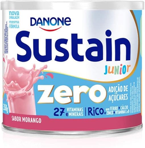 Complemento Infantil Sustain Júnior Morango Zero Danone Nutricia 350G