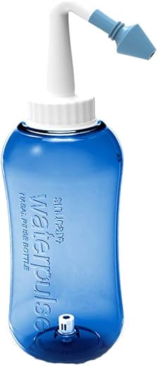 RSSZL Garrafa de lavagem nasal 300 ml Neti Pot Sinusal Rinse Garrafa Limpador de Nariz Irrigação Nasal para Adultos e Crianças Livre de BPA – Cuidados com o Nariz, Rinite, Alérgico
