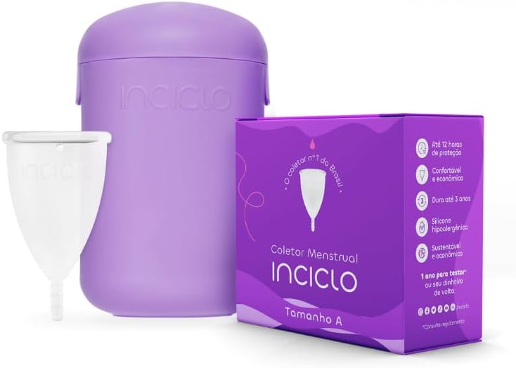 Coletor Menstrual Inciclo + Cápsula Esterilizadora Lavanda (A (a partir de 30 anos ou com filhos))