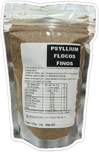 Psyllium em flocos finos Kippys