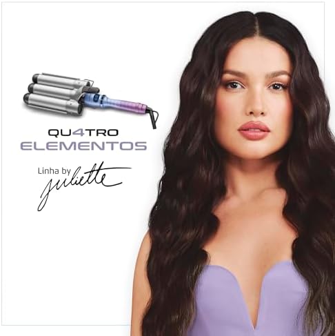  Modelador de Cachos Triondas By Juliette, Mondial, Azul/Rosa, 180W, Bivolt - MCT-JU-03 