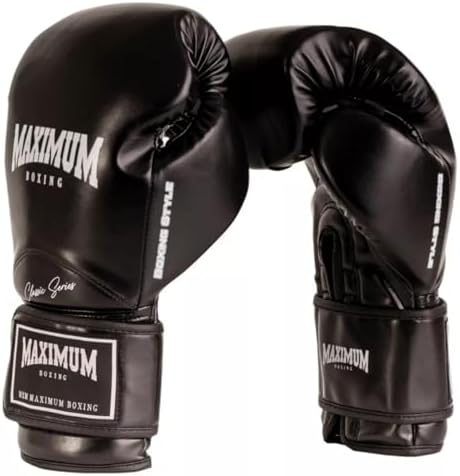  Luva De Boxe E Muay Thai Maximum New Classic Black14OZ 