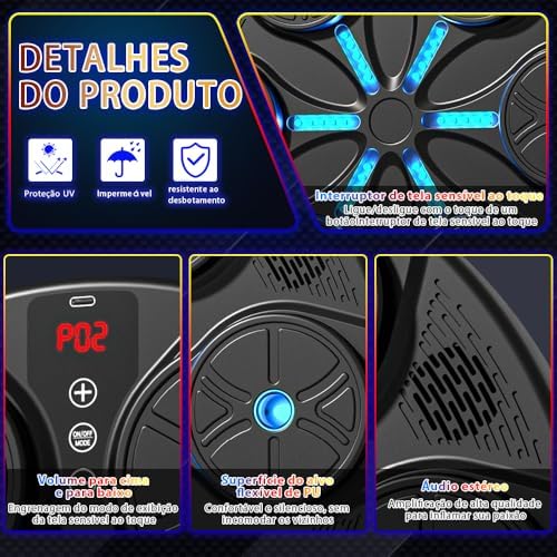 Máquina de Boxe de Música Inteligente, Boxing Machine, Box Machine, Boxe Equipamento, Boxe Treino 
