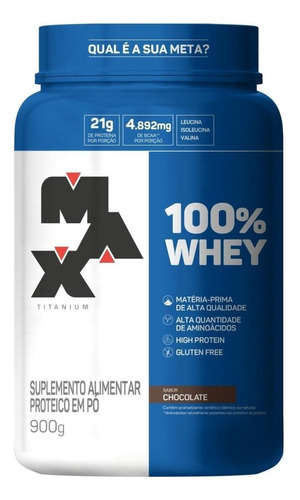 100% Whey Protein Concentrado 900g Sabor Chocolate 100% Whey Protein Concentrado 900g Sabor Chocolate
