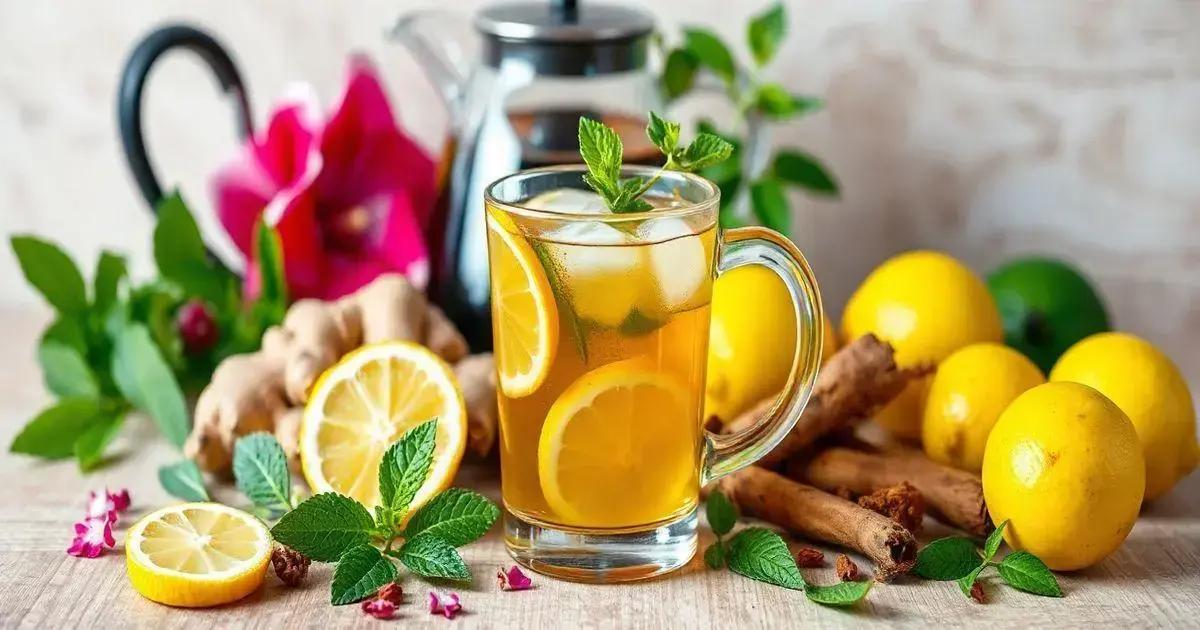 Chá Mate com Limão