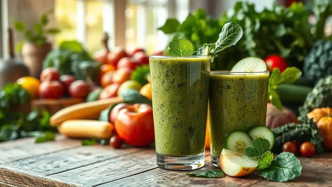 6 receitas de suco verde para emagrecer e limpar o organismo