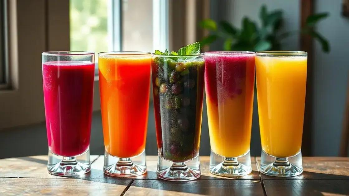 Cinco receitas de sucos para diferentes necessidades