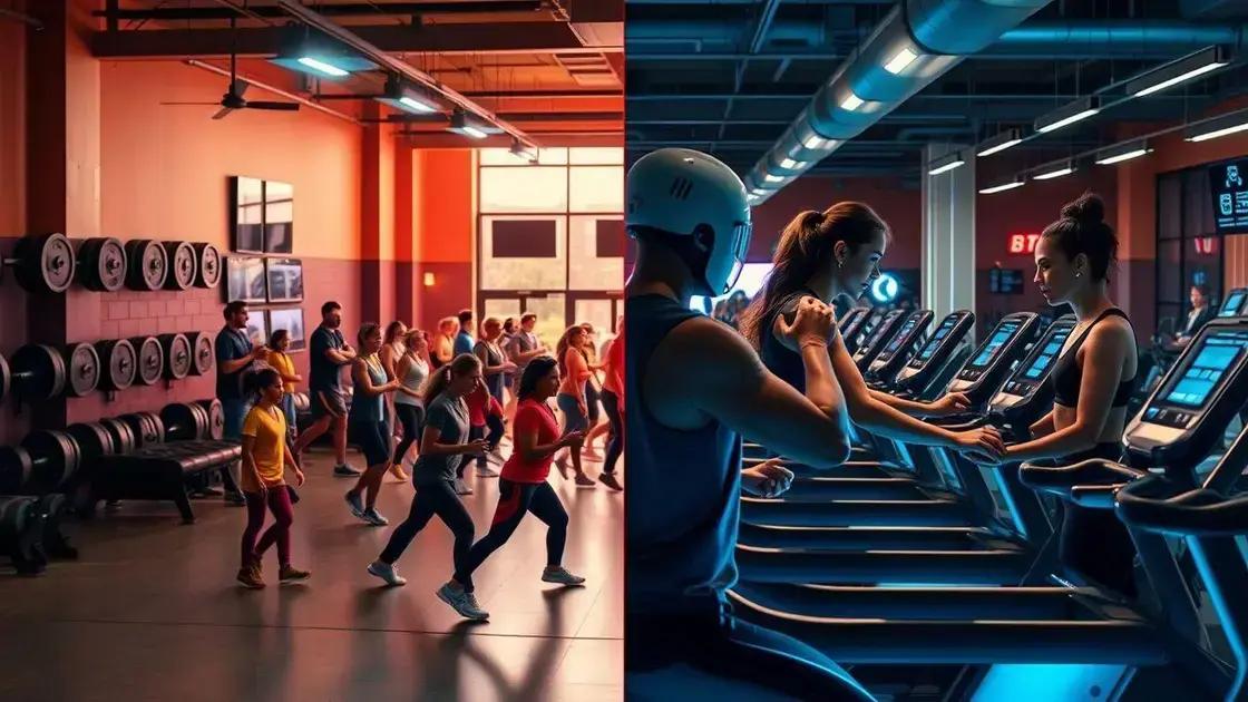 Comparativo entre academias tradicionais e tecnológicas