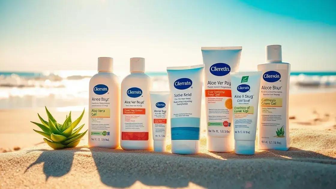 Produtos recomendados para queimaduras solares