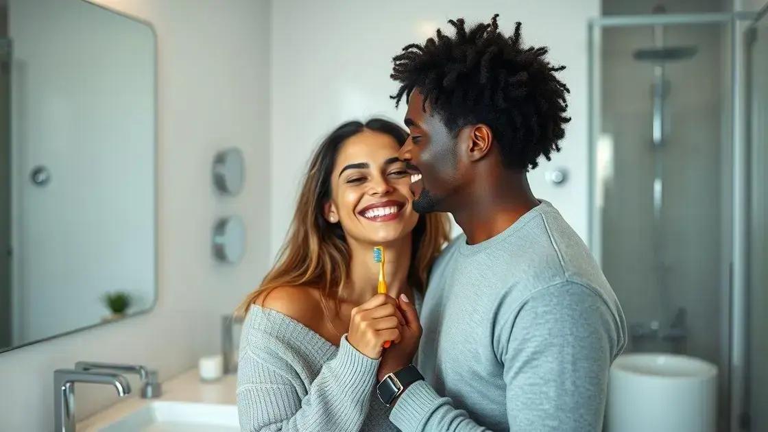 Como manter a saúde bucal durante os beijos