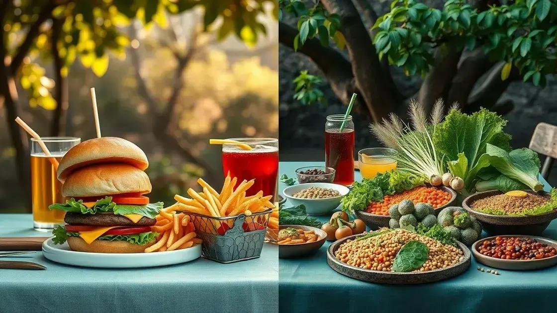 Comparação entre as Dietas Ocidental e do Kilimanjaro Comparação entre as Dietas Ocidental e do Kilimanjaro