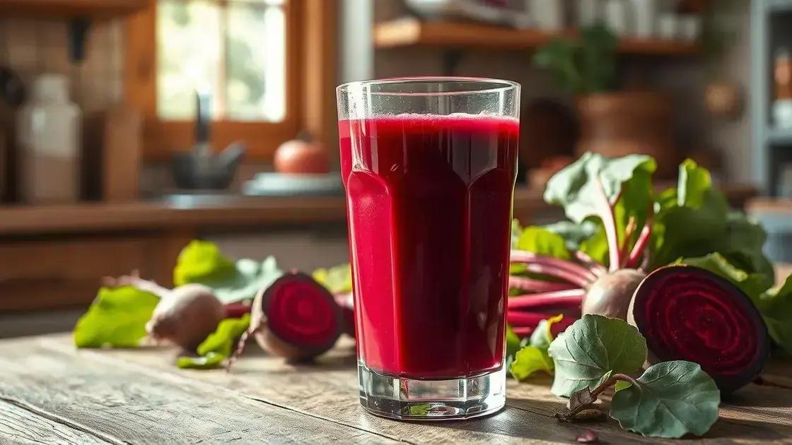 Descubra os 9 incríveis benefícios do suco de beterraba