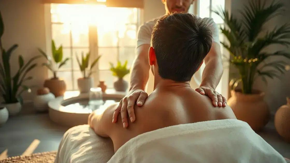 Fazer massagens para alívio
