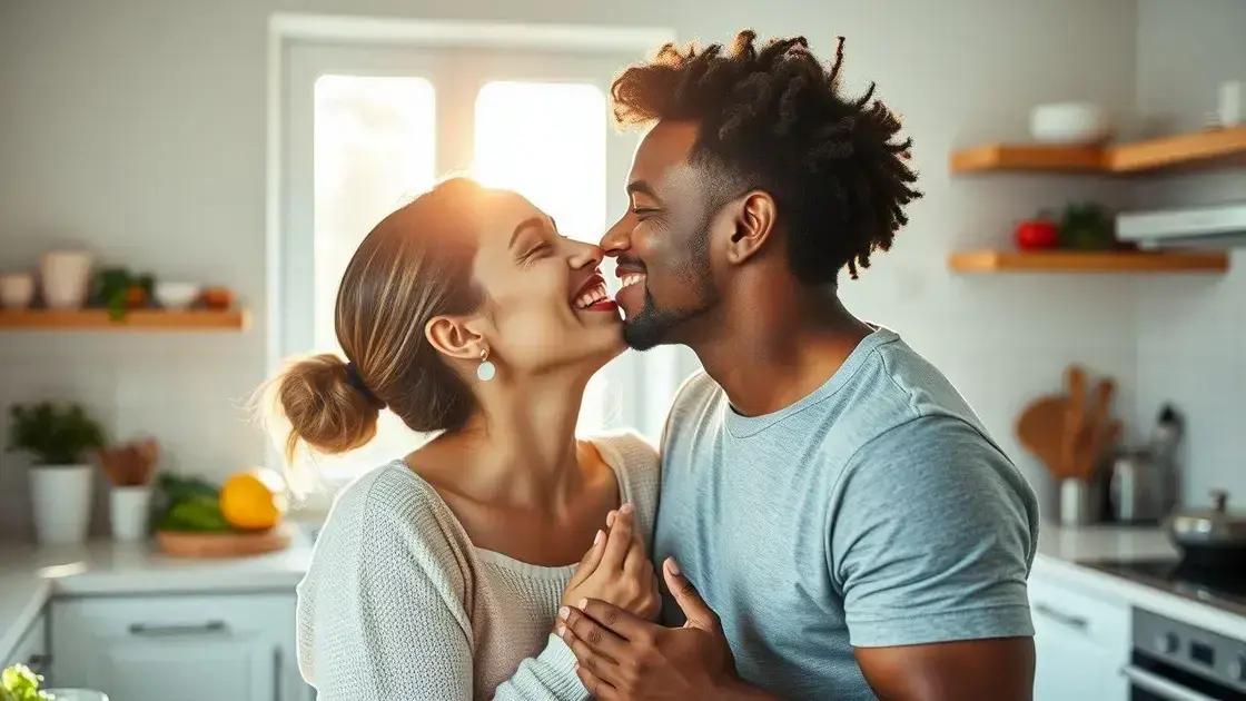 Os benefícios do beijo para a saúde