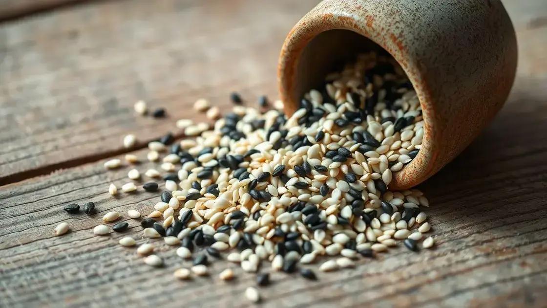 Propriedades da semente de gergelim