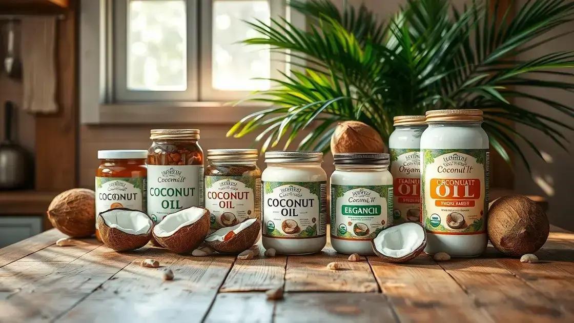 Tipos de Óleo de Coco