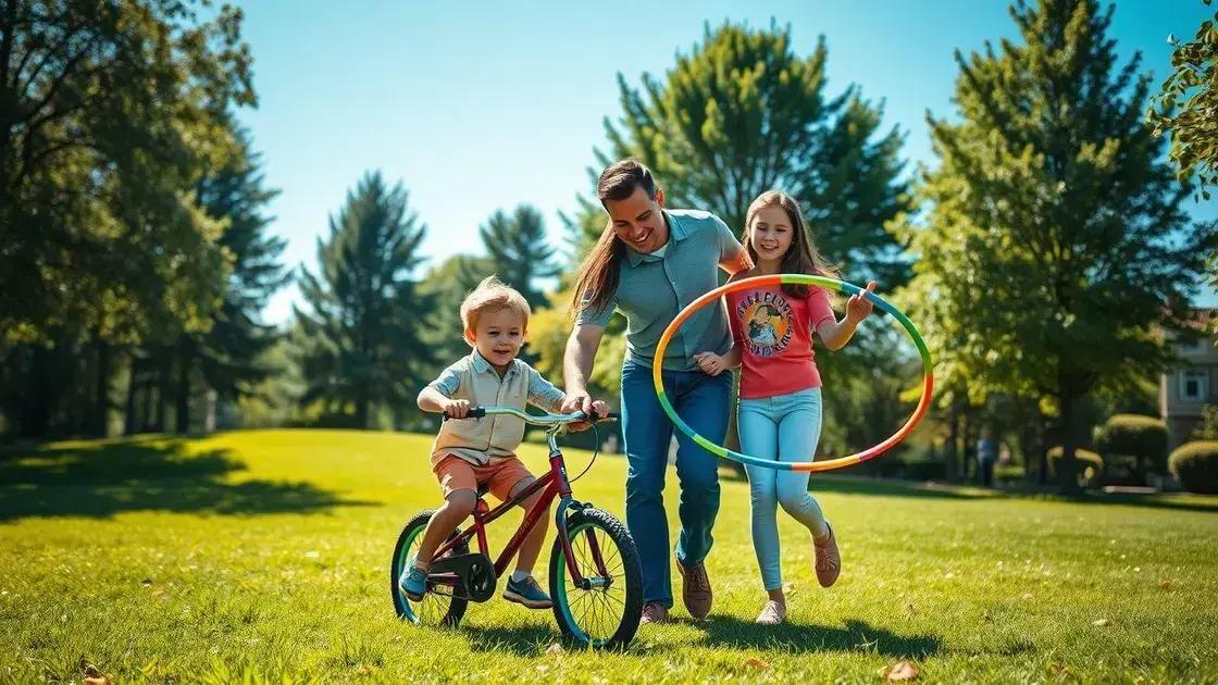 Dicas para incentivar atividades físicas desde a infância