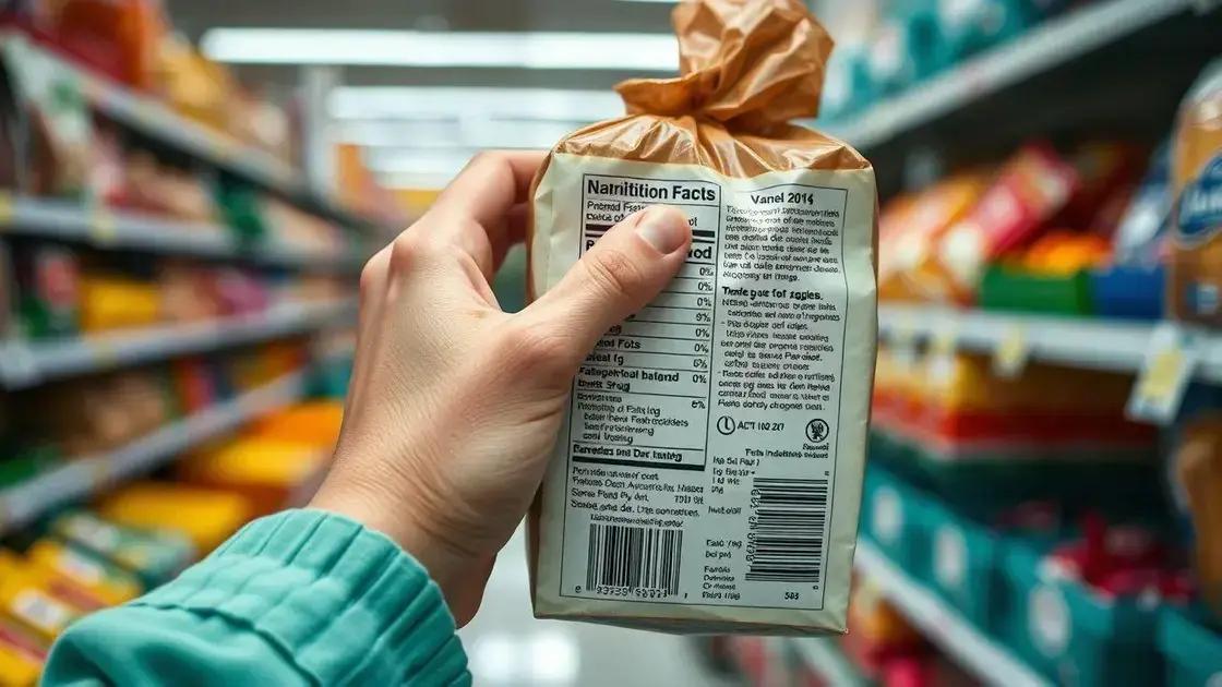 Leitura de rótulos: identificando ultraprocessados e aditivos no pão