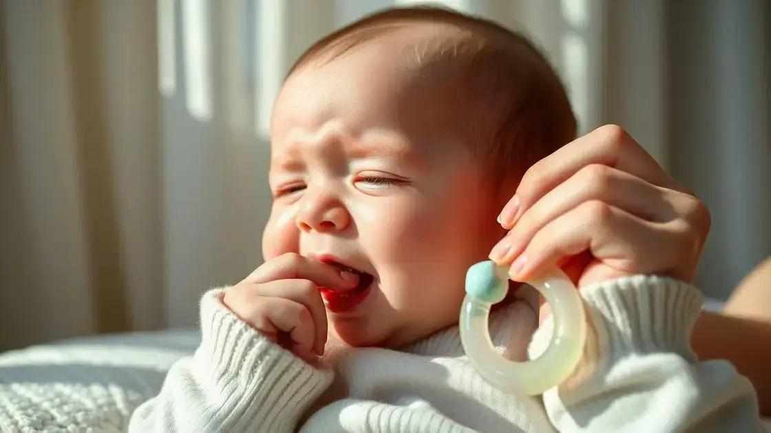 Cuidados especiais durante a erupção dos primeiros dentes