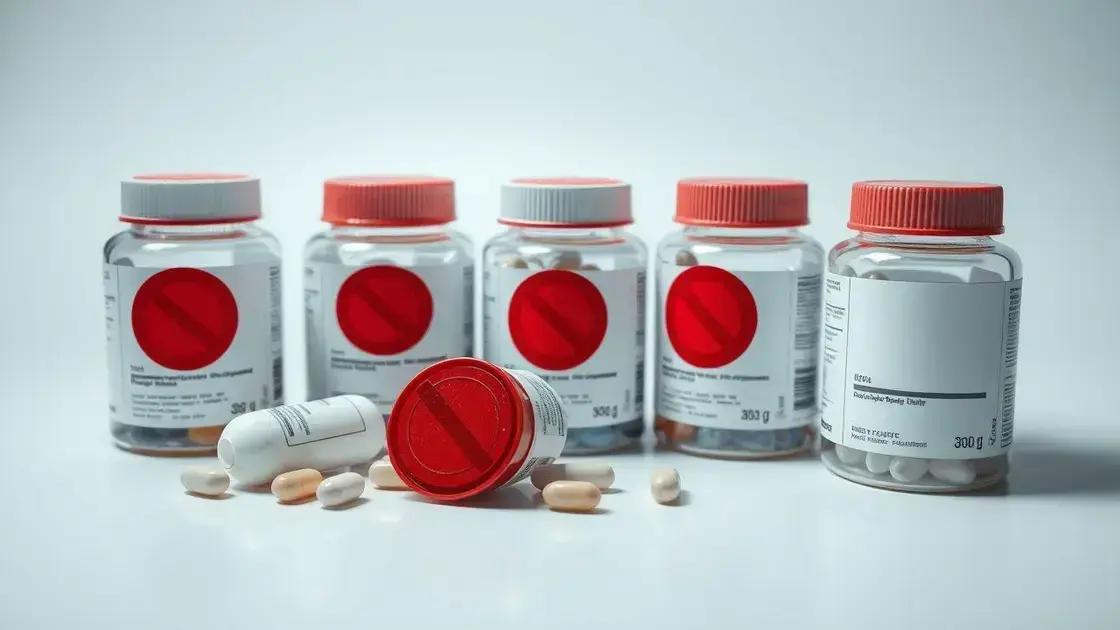 Exemplos de suplementos recentemente vetados