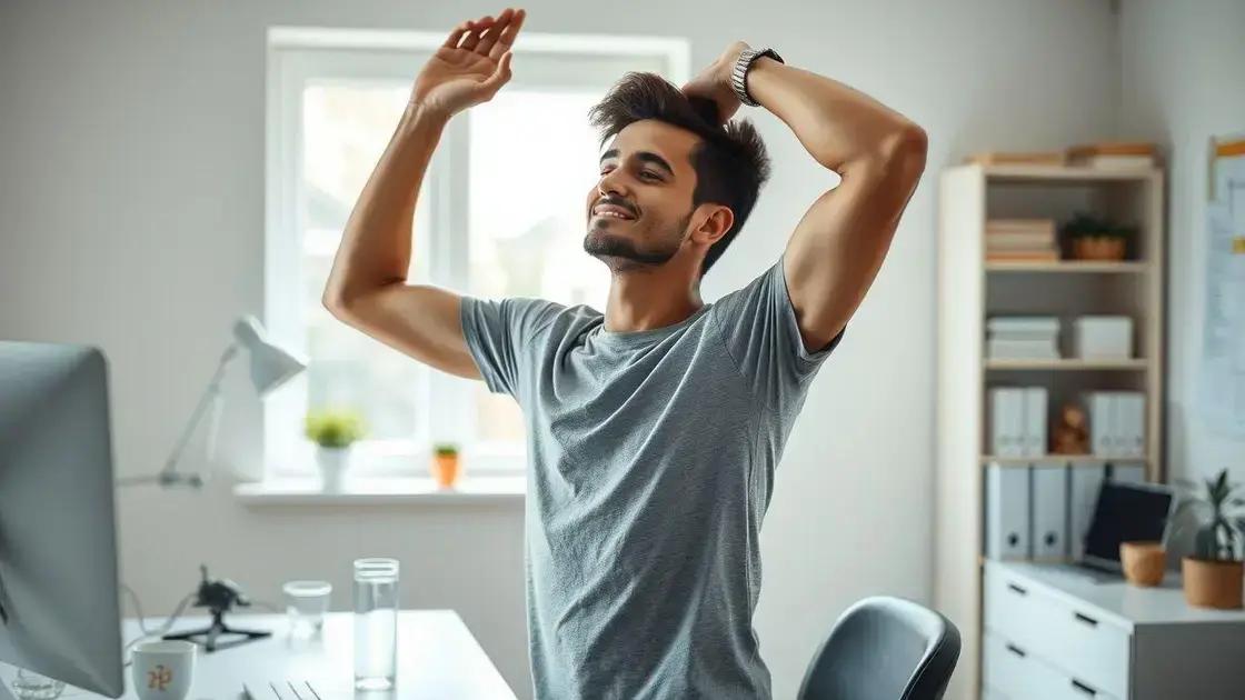 Faça pausas programadas