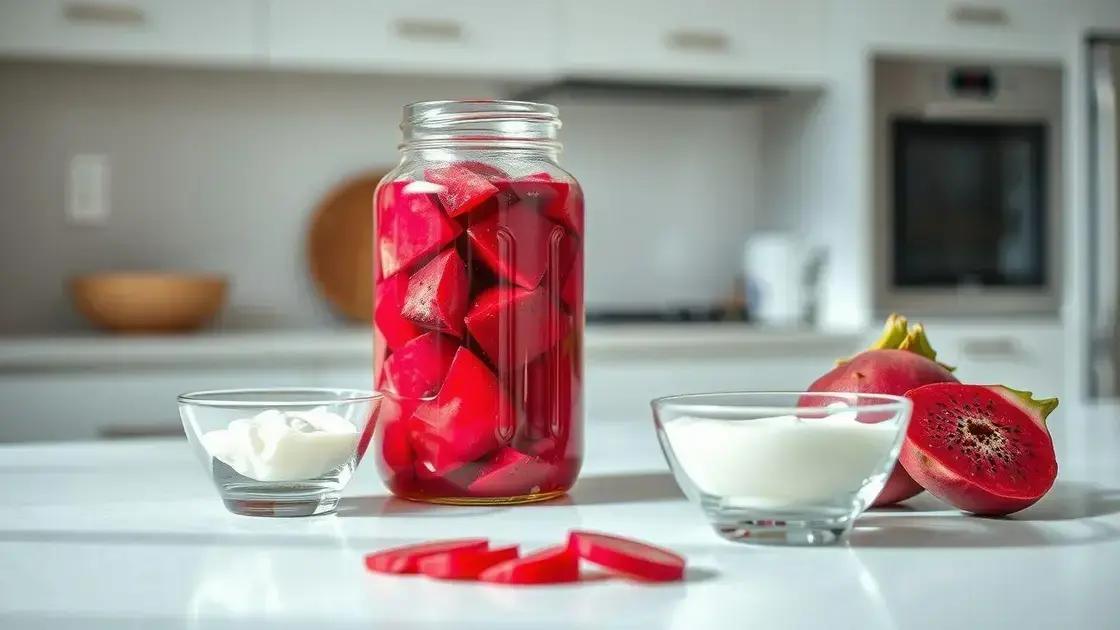 O papel dos probióticos na fermentação da pitaya