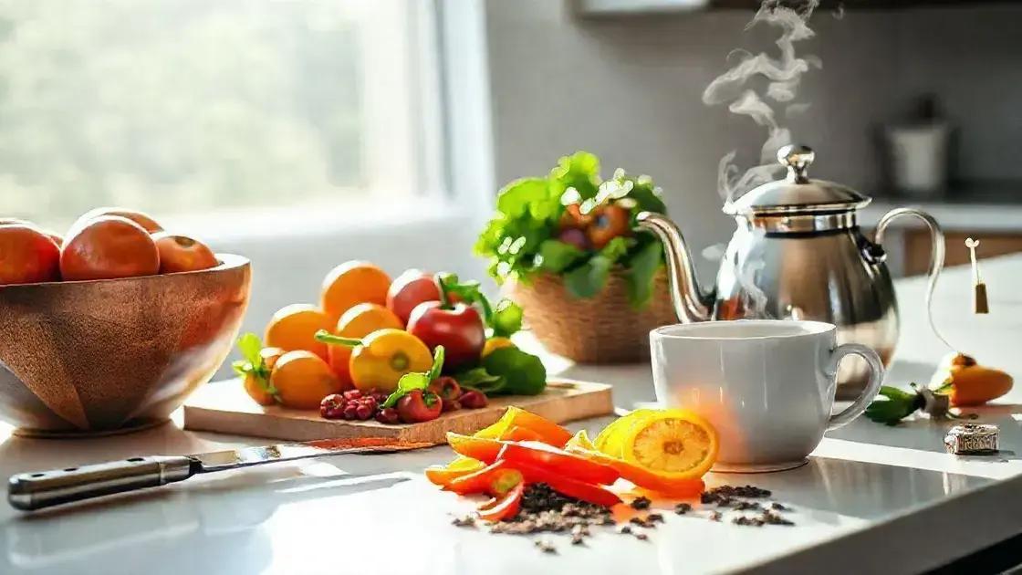 Combine chás com uma alimentação balanceada Combine chás com uma alimentação balanceada