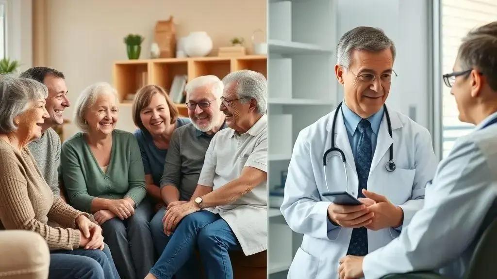 Importância do apoio emocional e controle médico