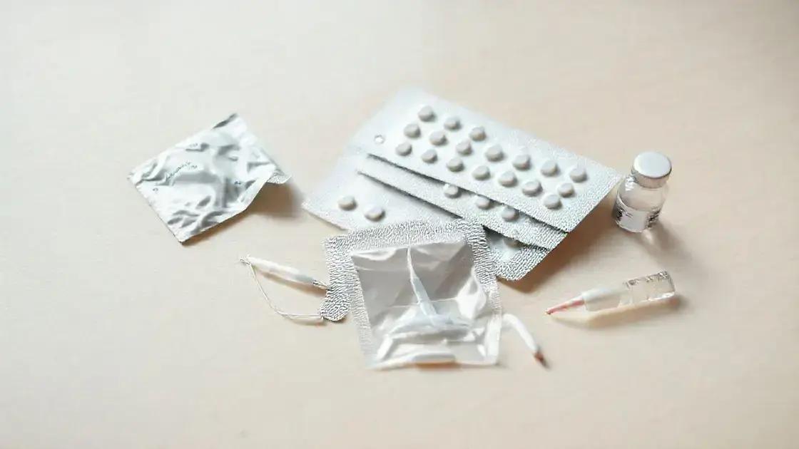 Métodos contraceptivos disponíveis