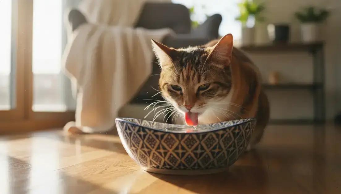 Dicas para aumentar a hidratação do seu gato em casa