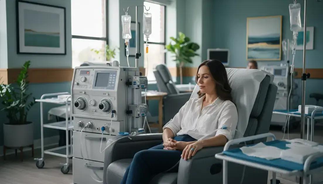 Mulher aguarda hemodiálise com apenas 9% da função renal