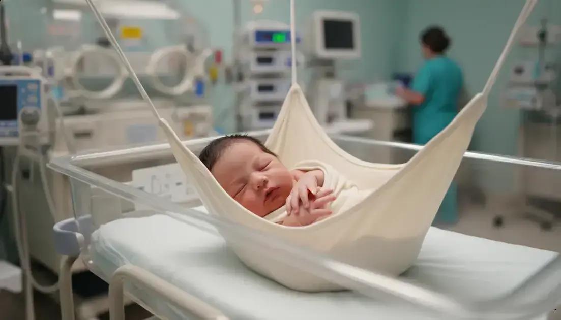 Estudo revela que dormir em rede ajuda prematuros a ganhar peso