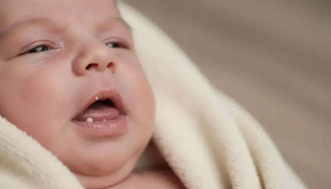 O que são as pérolas de Epstein e como identificá-las em recém-nascidos